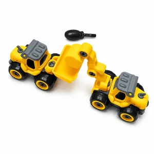 DIY take apart construction truck toy set with bulldozer, excavator and screwdriver for kids in Pakistan, cash on delivery