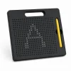 Black magnetic drawing board with stylus pen and steel beads for kids, available in Pakistan with cash on delivery