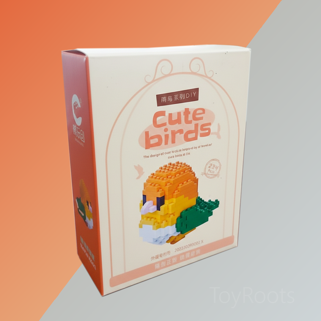 Lovebird Mini Building Block Set – DIY Bird Model Kit - ToyRoots