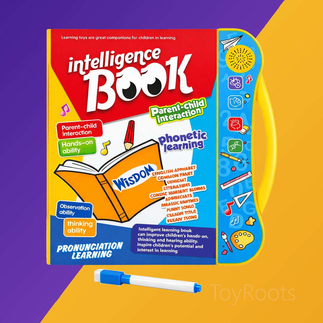 Interactive Intelligence Book – Phonetic Learning Educational Toy | ToyRoots Pakistan Interactive intelligence book phonetic learning educational toy for kids in Pakistan