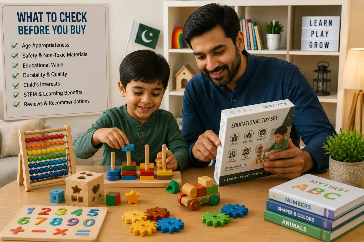 Educational toys for different budgets in Pakistan