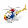 Blue and yellow metal helicopter built from the metal aircraft model kit, available in Pakistan with cash on delivery.