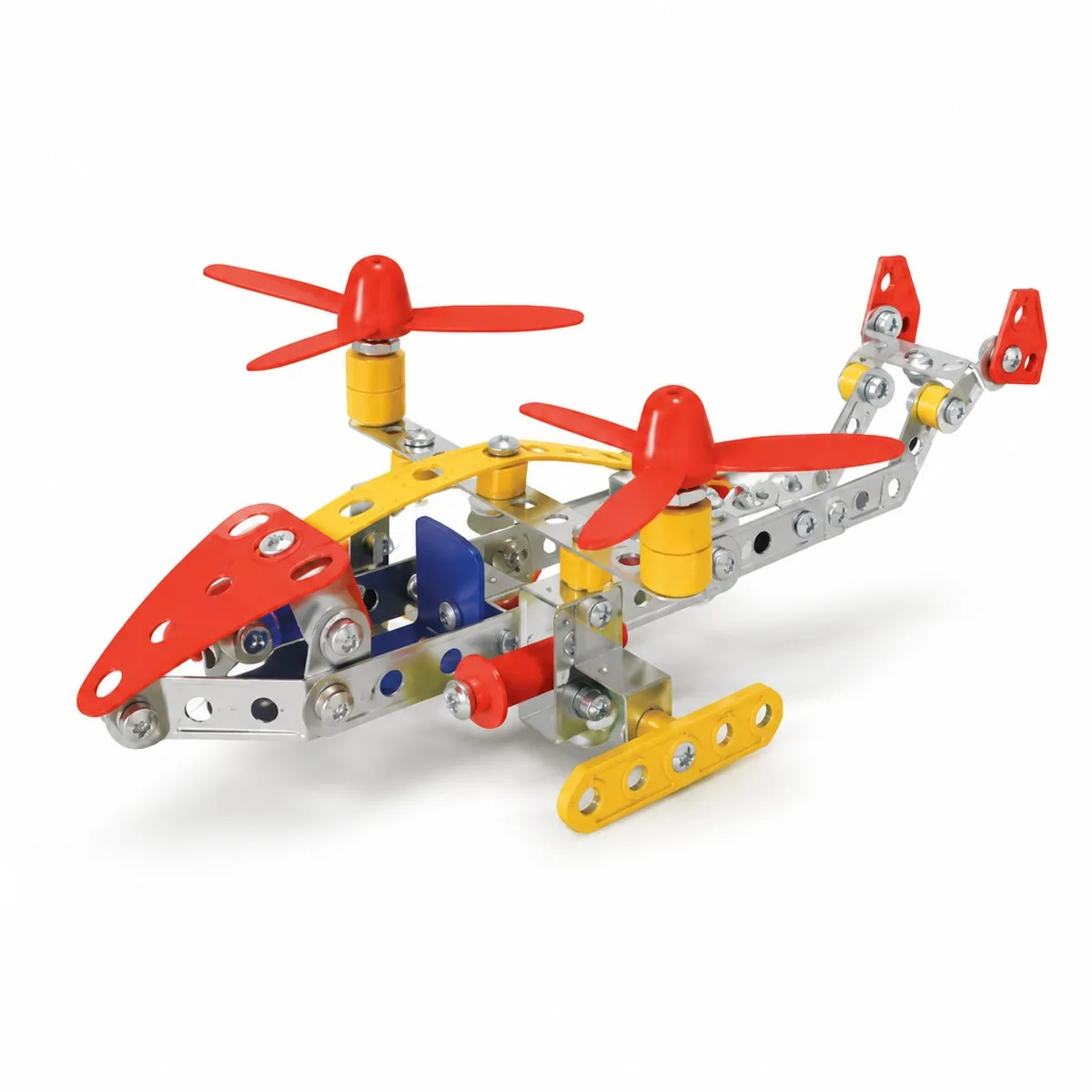 Large Helicopter Build – Metal Aircraft Model Kit | ToyRoots Pakistan Large twin-rotor metal helicopter built from the metal aircraft construction kit, available in Pakistan with cash on delivery.
