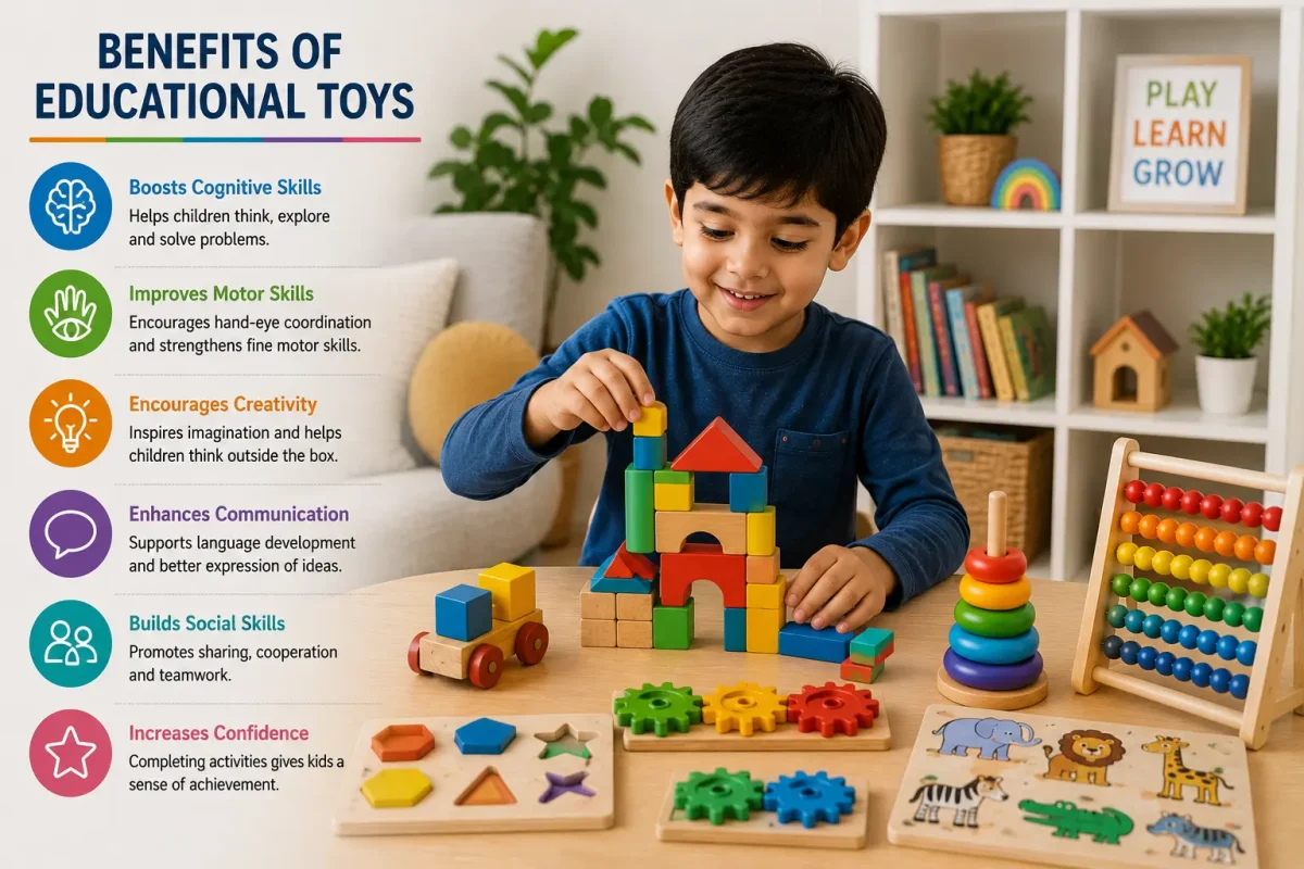 Pakistani parents checking educational toys before buying