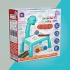 Dinosaur projection painting table for kids with slide discs, markers, and music for creative learning in Pakistan