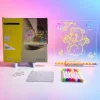DIY acrylic LED note board with neon markers – buy educational STEM toy for kids online