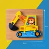Lion excavator wooden puzzle 18cm dimensions in Pakistan