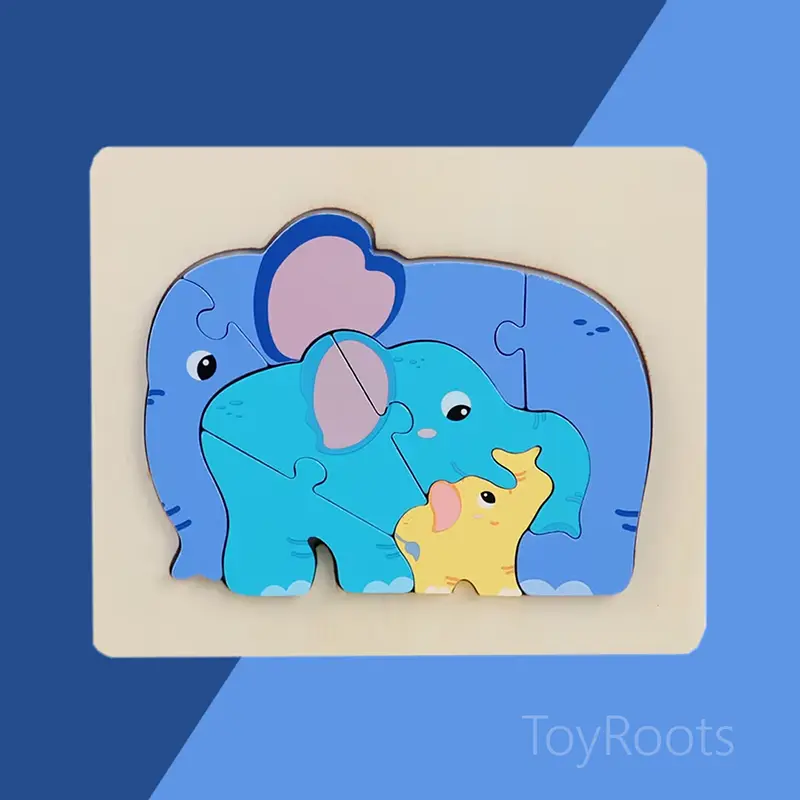 Montessori wooden elephant jigsaw puzzle toy — chunky nesting animal puzzle for toddlers in Pakistan Montessori wooden elephant jigsaw puzzle toy — chunky nesting animal puzzle for toddlers in Pakistan