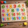 Montessori wooden number puzzle zero to twenty learning toy in Pakistan