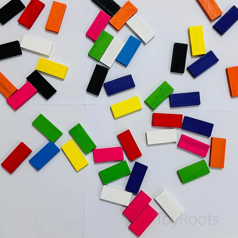 Multi-Colored Wooden Blocks – Flat Lay Display | ToyRoots Pakistan Multi-colored wooden blocks flat lay educational toy in Pakistan