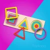Stackable wooden shape sorter educational toy — Montessori learning toy for toddlers in Pakistan
