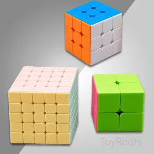Rubik’s Style Cube Puzzle – 2x2, 3x3 & 5x5 Brain Teaser for Kids & Teens