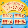 Wooden counting cards numbers one to ten with red dots in Pakistan