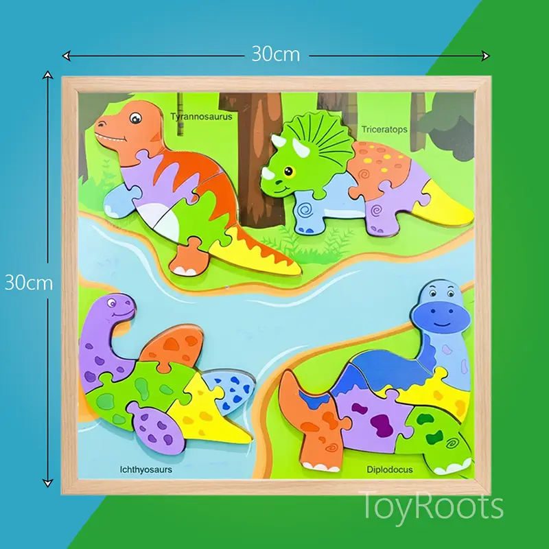 wooden-dinosaur-puzzle-tyrannosaurus-triceratops-compact Wooden dinosaur puzzle tyrannosaurus triceratops