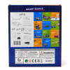 Back of the 12-in-1 magnet science kit box showing parts list and 12 experiments, in Pakistan