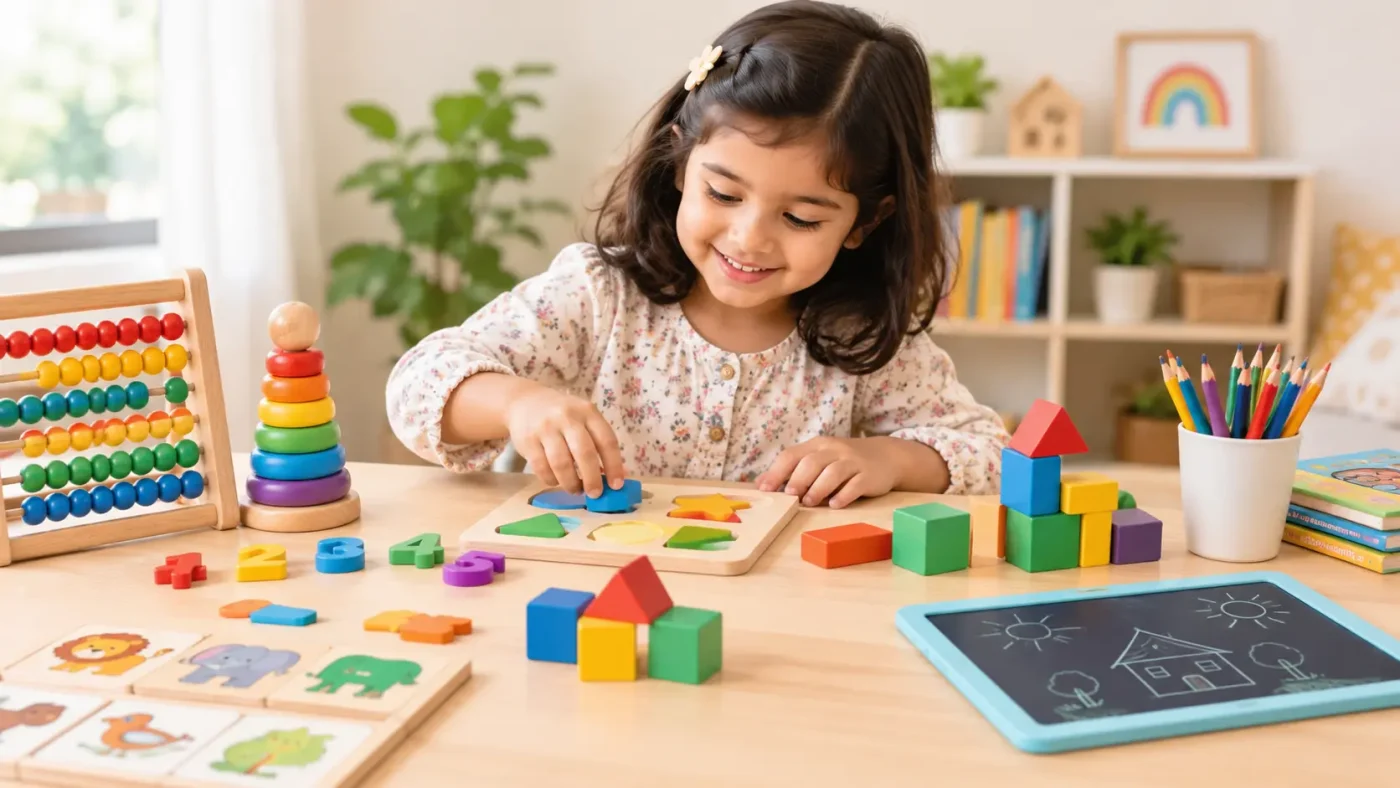 School readiness activities for preschoolers using educational toys